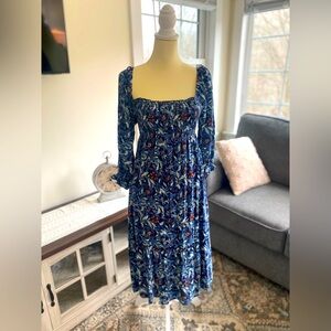 True Craft floral Blue Dress